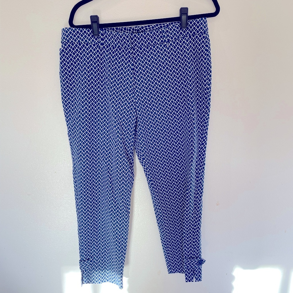 41 HAWTHORN

Sasha Bi-Stretch Button Hem Capri Pant
10 | Blue
